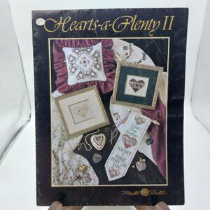 Hearts-A-Plenty II Cross Stitch Pattern Book By Mill Hill